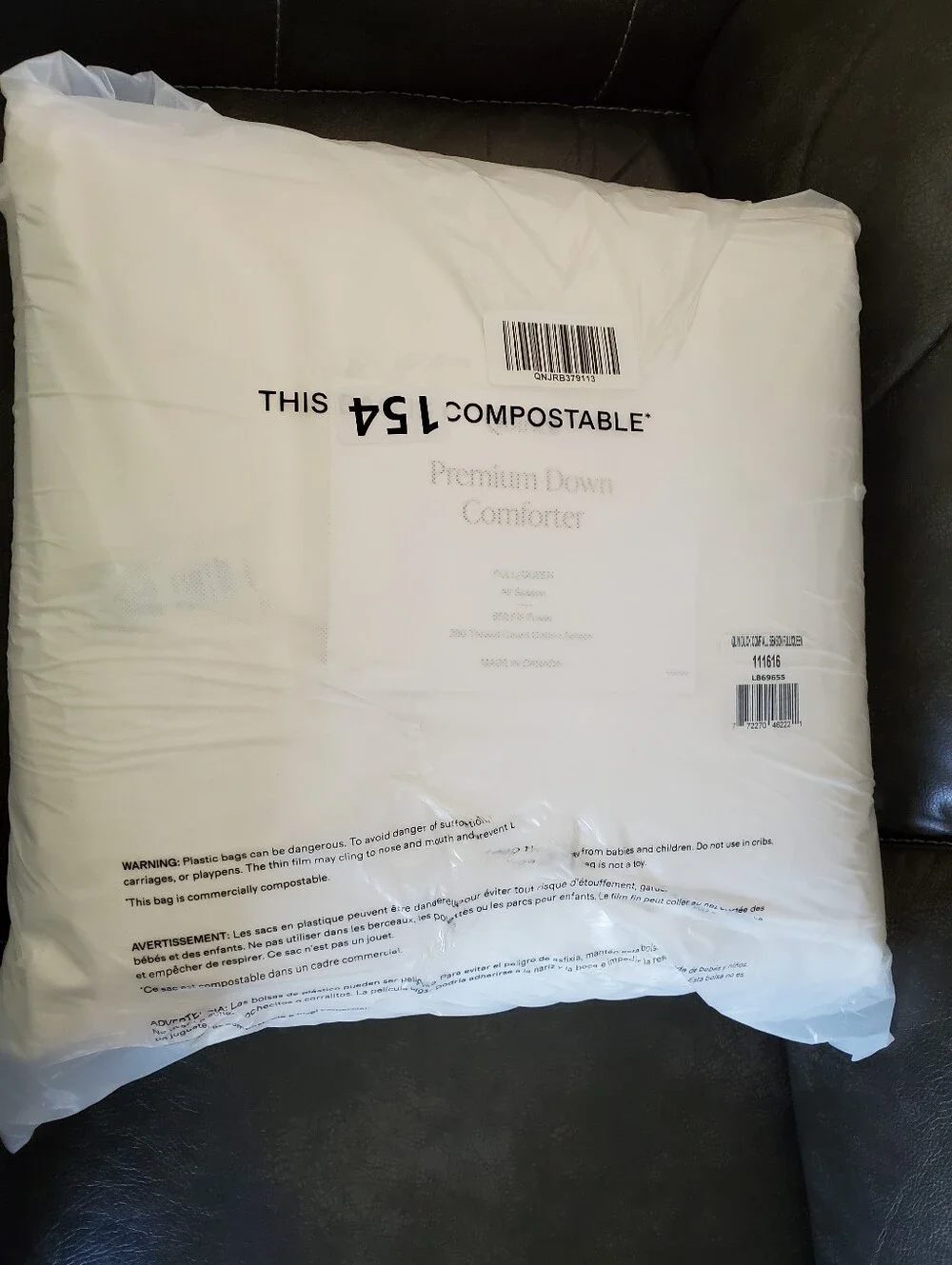NWT Quince Luxe Down Comforter Duvet Insert All Season Luxury